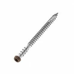 NewTechWood #10 x 2-1/2 in. Stainless Steel Star Drive Flat Undercut Composite Deck Screw Spanish in Walnut (100-Pack)