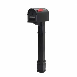 Postal PRO Brookside Mailbox and Post Kit in Black