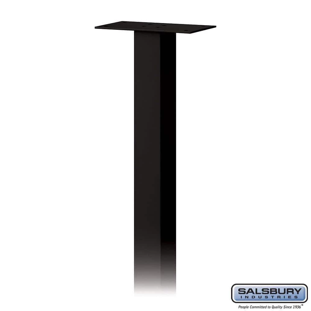 Salsbury Industries Standard In-Ground Mounted Mailbox Pedestal for Roadside Mailboxes in Black 4 Salsbury Industries Standard In-Ground Mounted Mailbox Pedestal for Roadside Mailboxes in Black - Image 2