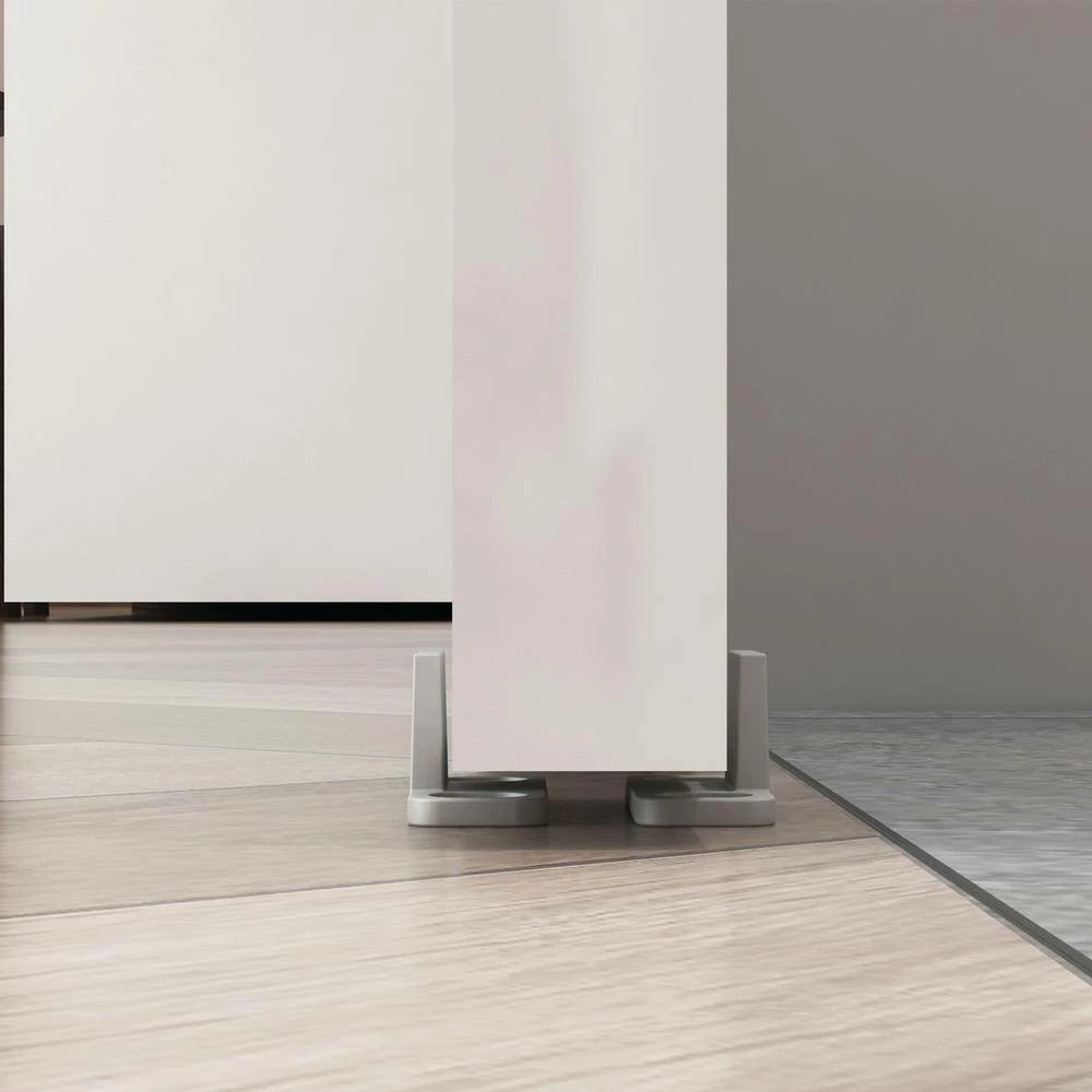 Colonial Elegance 78-3/4 in. x 3/4 in. Stainless Steel Urbano Rail Sliding Door Hardware Kit 4 Colonial Elegance 78-3/4 in. x 3/4 in. Stainless Steel Urbano Rail Sliding Door Hardware Kit - Image 2