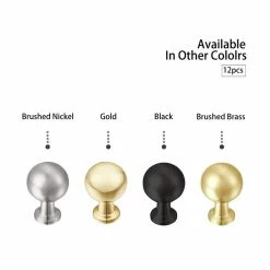 Utopia Alley 0.87 in. Brushed Nickel Zinc Material Cabinet Knob -idh by St. Simons Sales utopia alley cabinet knobs hw412bn 66 1000