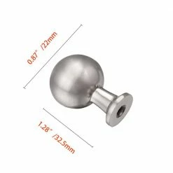 Utopia Alley 0.87 in. Brushed Nickel Zinc Material Cabinet Knob -idh by St. Simons Sales utopia alley cabinet knobs hw412bn fa 1000
