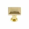 Utopia Alley 0.94 in. Polished Gold Zinc Material Cabinet Knob -idh by St. Simons Sales utopia alley cabinet knobs hw445gd 64 1000