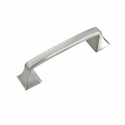 Utopia Alley Brax Cabinet Center-to-Center Pull Center-to-Center Handle, Brushed Nickel, 3 3/4" Center-to-Center