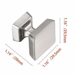 Utopia Alley 0 in. (0 mm) Center to Center Brushed Nickel Zinc Drawer Pull -idh by St. Simons Sales utopia alley drawer pulls hw404bn fa 1000