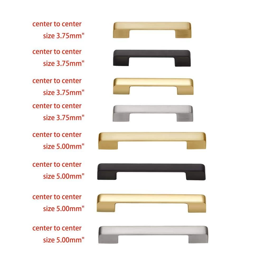 Utopia Alley 5 in. (128 mm) Center to Center Brushed Brass Zinc Drawer Pull 4 Utopia Alley 5 in. (128 mm) Center to Center Brushed Brass Zinc Drawer Pull - Image 2