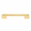 Utopia Alley 5 in. (128 mm) Center to Center Brushed Brass Zinc Drawer Pull 2 Utopia Alley 5 in. (128 mm) Center to Center Brushed Brass Zinc Drawer Pull -idh by St. Simons Sales utopia alley drawer pulls hw415bb 64 1000