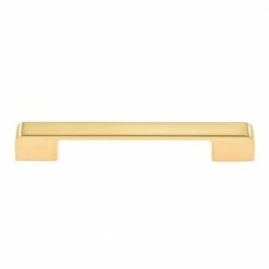 Utopia Alley 5 in. (128 mm) Center to Center Brushed Brass Zinc Drawer Pull