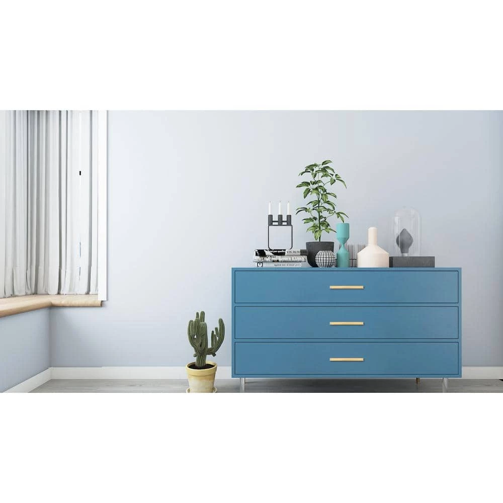 Utopia Alley 5 in. (128 mm) Center to Center Brushed Brass Zinc Drawer Pull 11 Utopia Alley 5 in. (128 mm) Center to Center Brushed Brass Zinc Drawer Pull - Image 9