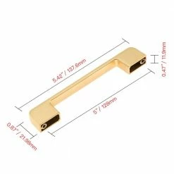 Utopia Alley 5 in. (128 mm) Center to Center Brushed Brass Zinc Drawer Pull 19 Utopia Alley 5 in. (128 mm) Center to Center Brushed Brass Zinc Drawer Pull -idh by St. Simons Sales utopia alley drawer pulls hw415bb fa 1000