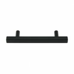 Utopia Alley 3.75 in. (96mm.) Center to Center Matte Black Stainless Steel Drawer Pull -idh by St. Simons Sales utopia alley drawer pulls hw436bk 1f 1000
