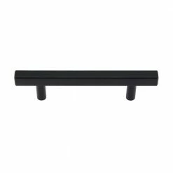 Utopia Alley 3.75 in. (96mm.) Center to Center Matte Black Stainless Steel Drawer Pull