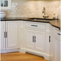 Utopia Alley 3.75 in. (96mm.) Center to Center Matte Black Stainless Steel Drawer Pull -idh by St. Simons Sales utopia alley drawer pulls hw436bk 76 1000