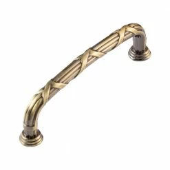 Utopia Alley 5 in. (127 mm) Center , Antique Brass Zinc Material Cabinet Pull -idh by St. Simons Sales utopia alley drawer pulls hw444ab 4f 1000
