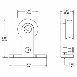 Colonial Elegance 78-3/4 in. x 1-9/16 in. White Steel Mini-Loft Tubular Rail Sandy Sliding Door Hardware Kit -idh by St. Simons Sales white colonial elegance barn door hardware sl78mr wt ecom fa 1000