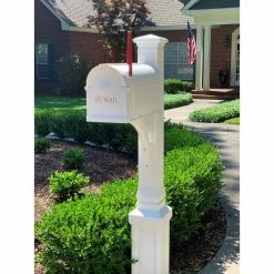 Postal PRO White The Lexington Mailbox and Post Kit 15 Postal PRO White The Lexington Mailbox and Post Kit -idh by St. Simons Sales white postal pro mailboxes with post pp350wh 31 1000