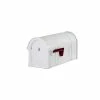 Postal PRO Manchester Steel and Aluminum White Post Mount Mailbox 2 Postal PRO Manchester Steel and Aluminum White Post Mount Mailbox -idh by St. Simons Sales whites postal pro post mount mailboxes pp151swh 64 1000