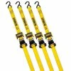 DEWALT 12 ft. x 1.25 in. Ratchet Tie Down Straps 1800 LB Break Strength (4-Pack) -idh by St. Simons Sales yellows golds dewalt ratchet straps dxbc18004 64 1000