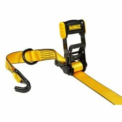 DEWALT 1.5 in. x 16 ft. Ratchet Tie Down Straps 3300 lbs. Break Strength (4-Pack) -idh by St. Simons Sales yellows golds dewalt ratchet straps dxbc33004 1f 1000